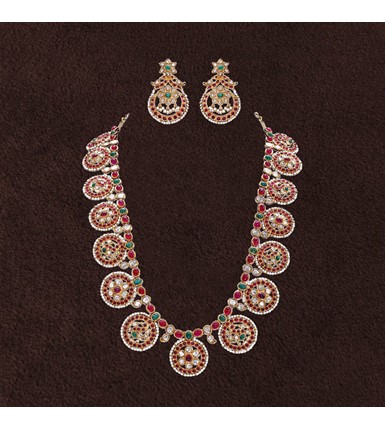 Bottumala Kundan Necklace Set