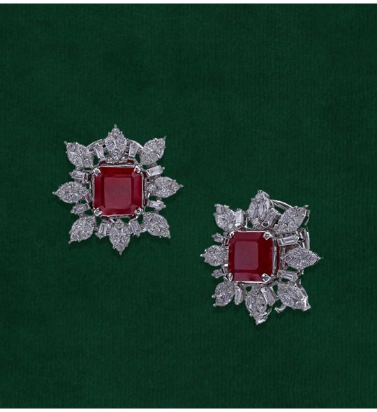 Ruby Diamond earrings
