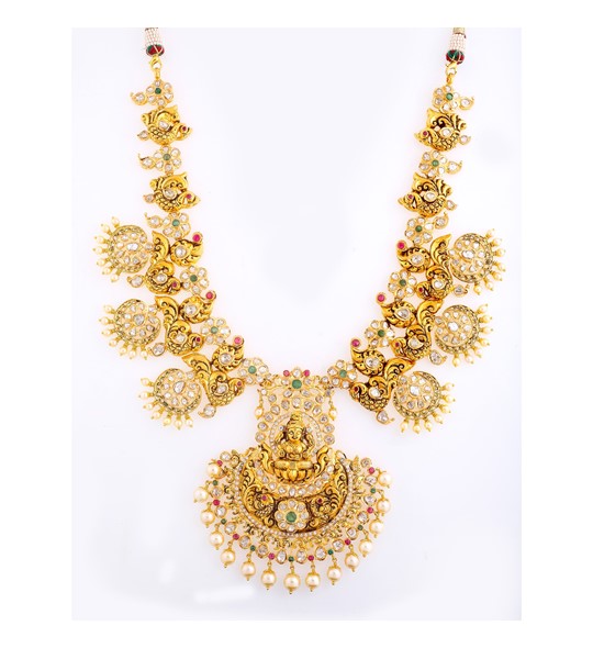 22 carat gold haram necklace