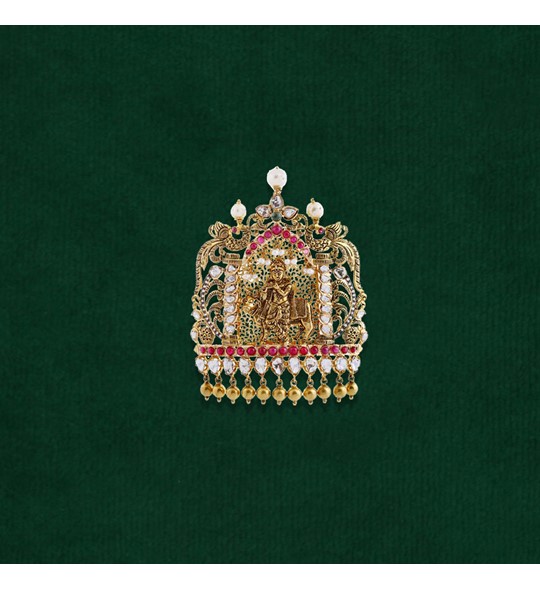 Lord Krishna Diamond Pendant