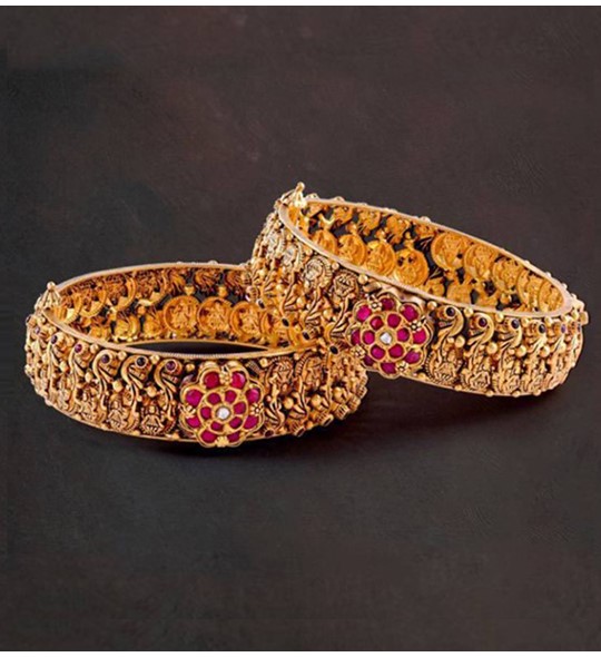 gold antique style bangles
