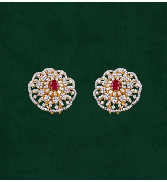 Diamond stud earrings exclusively for the gorgeous woman