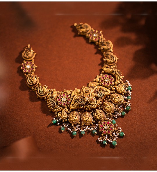 Nakshi & Kundan Bridal Gold Necklace