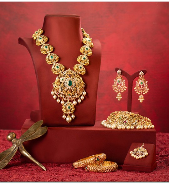 Elegant Gold Haram Set