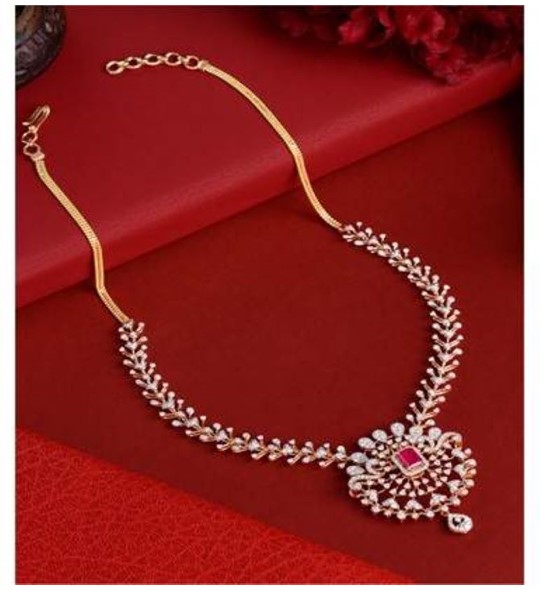Mesmeric  Diamond Ruby Necklace