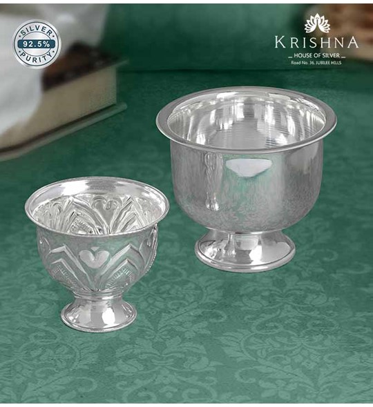 Pooja room Silver Cup