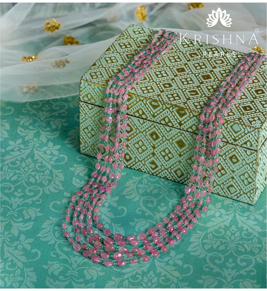 Tourmaline beads necklace