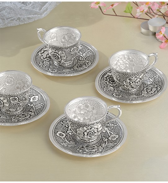 Premium Silver Cup Set