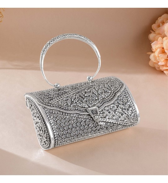 Antique Silver Clutches For Wedding