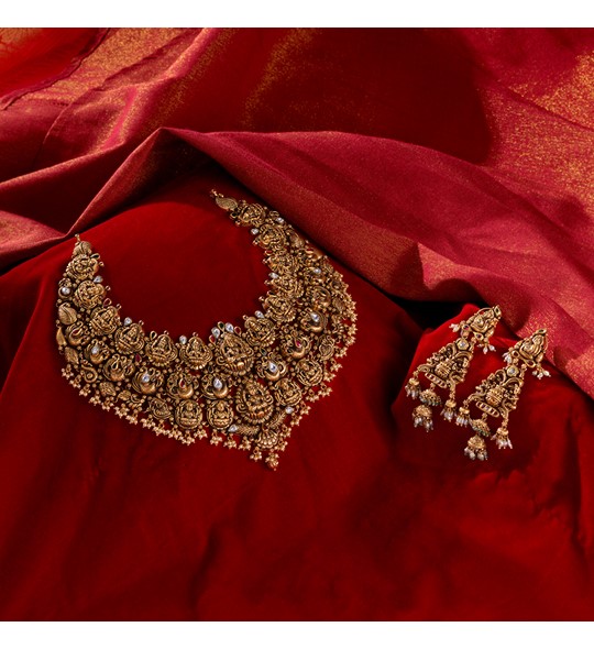 22k gold bridal Necklace set