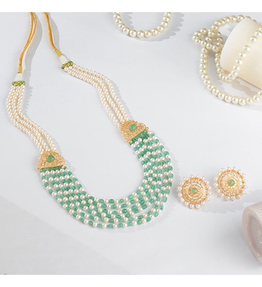 Maharani Gold Pearl Necklace Sets