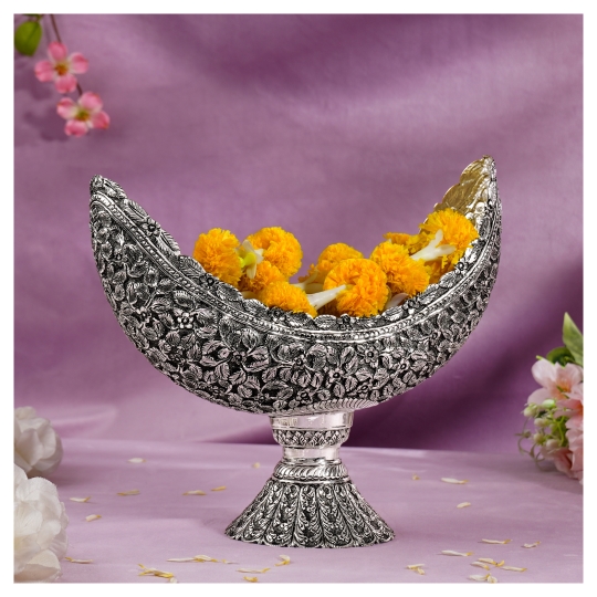 Nakshi Silver Floral Bowl