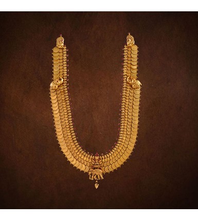 Kasulaperu Yellow Gold 22k Long Haar Necklace