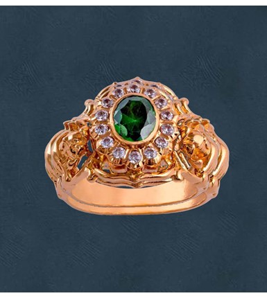 Diamonds And Emberald Ring