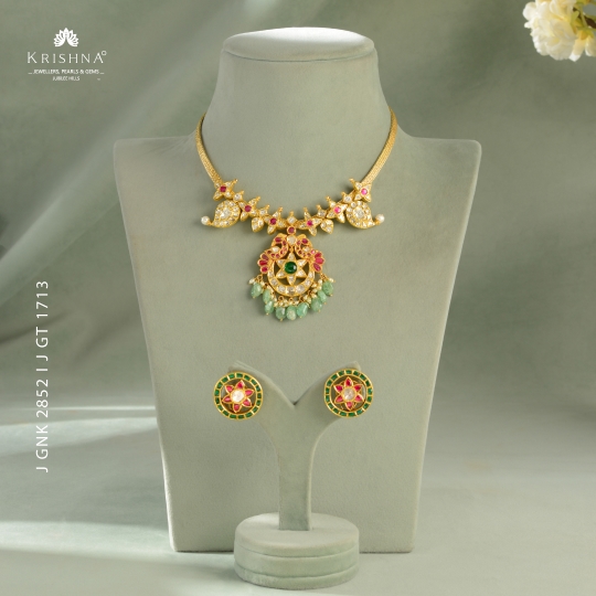 Classic Gold Kundan Necklace Set
