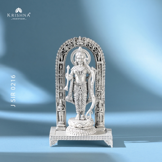Divine Ram Lalla Idol In Silver