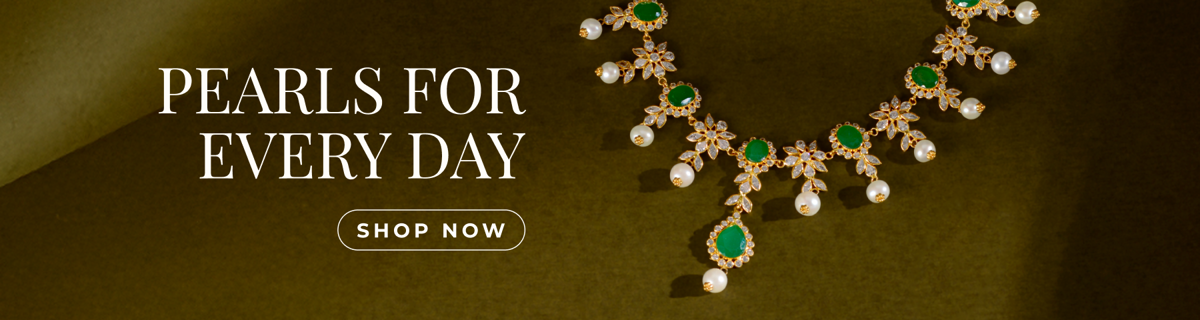 Buy Latest Gold Pearl Jewellery Designs at Krishna Jewellers
