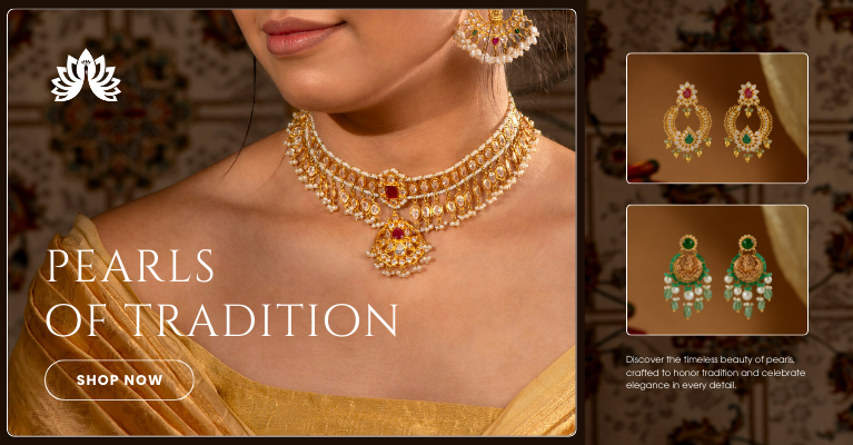 LATEST GOLD PEARL JEWELLERY 2025