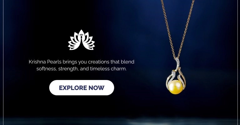 Buy Latest Gold Pearl Jewellery Designs at Krishna Jewellers