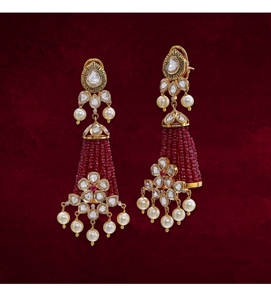 Top 149+ ruby and diamond earrings studs - in.starkid.edu.vn