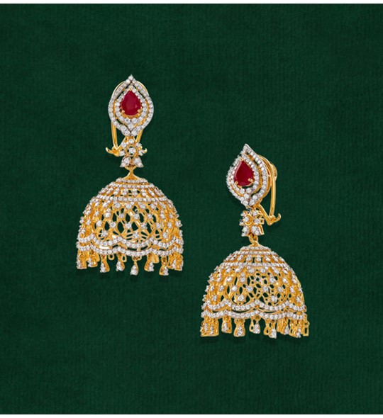 krishna diamond earrings