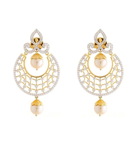 Gold Mini Chandbali : ZKD Jewels: Amazon.in: Fashion