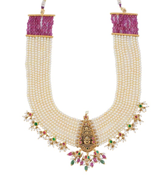 Deity Balaji Necklace Krishna Jewellers Pearls and Gems