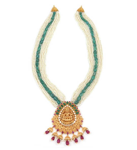 Goddess Lakshmi Inspired Pearl Haram