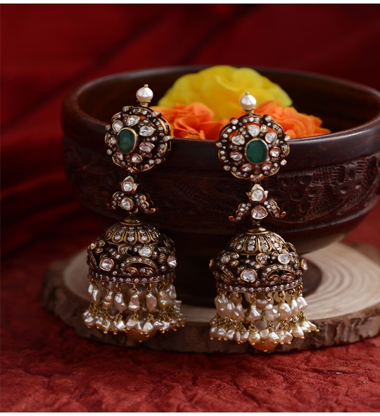 Victorian Jhumka Earrings