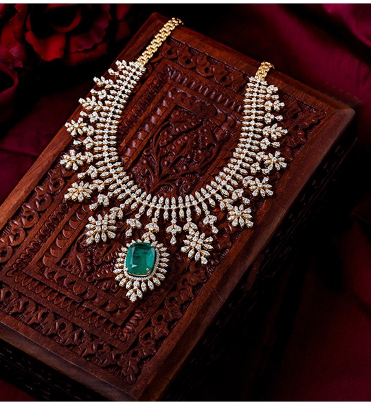 Diamond Choker cum Necklace