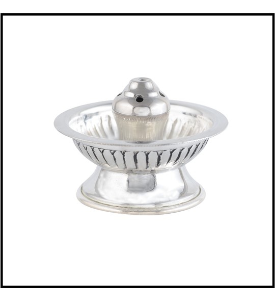 Divine Silver Agarbatti Stand