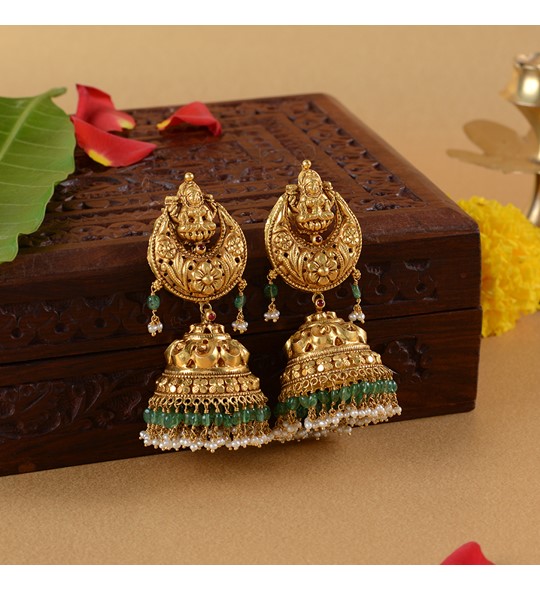 Lakshmi Gold Earrings