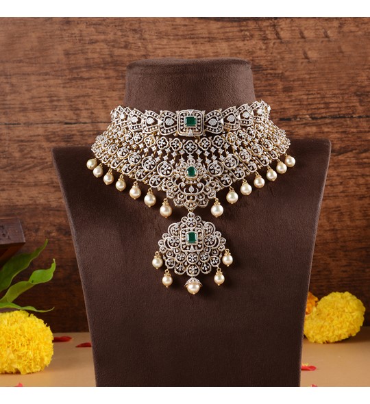 Diamond Detachable Bridal Choker