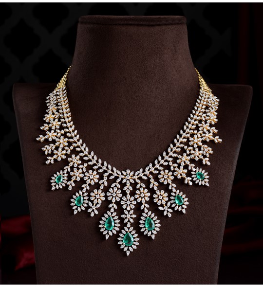 Floral Diamond Necklace
