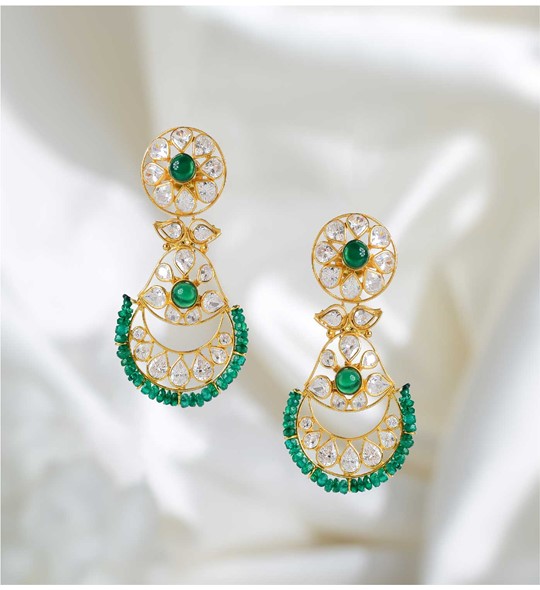 Splendid Pearl Chandbali Earrings