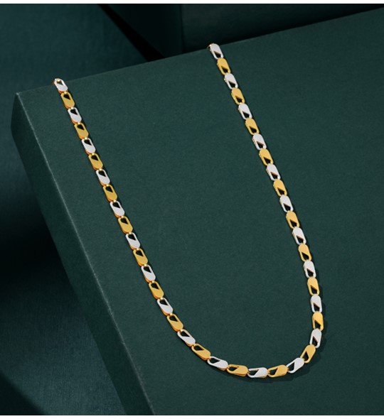 Trendy 916 Flat gold chain