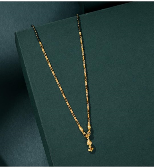 Long mangalsutra designs in Gold