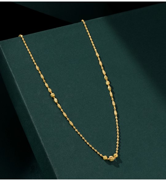 Fancy gold beads mangalsutra