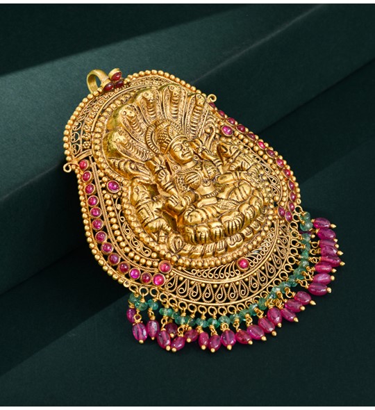 Lord Vishnu Gold Pendant