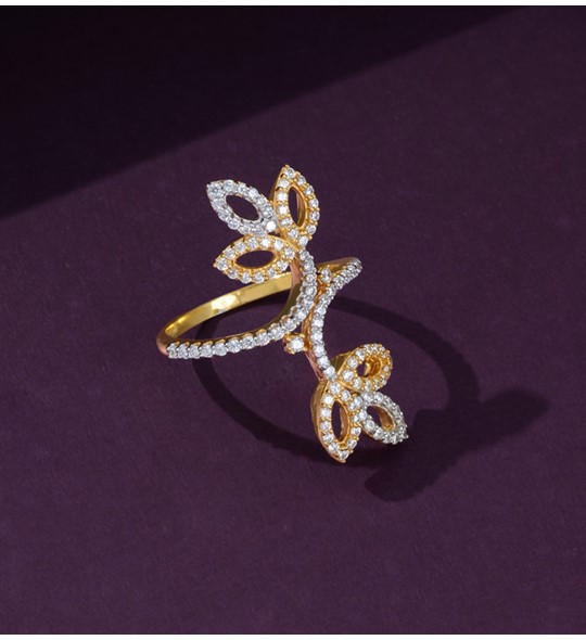 Flower Gold Ring for Women