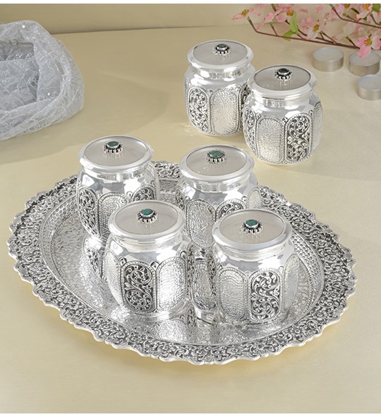 Buy Pure silver small box for Kitchen | Krishnajewellers.com