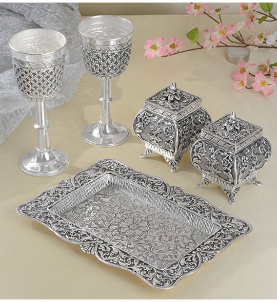 Regal Antique Silver Dining Set Explore