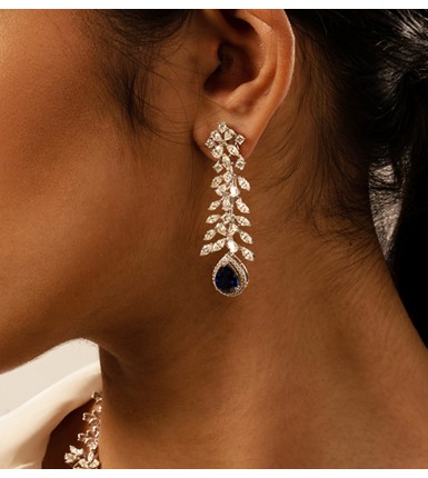 ER16306 AD Earrings South Indian Artificial Jewellery Designs Screw Lock  Shop Online  JewelSmartin