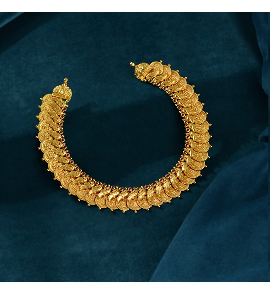 Lakshmi Kasulu Gold Choker Necklace