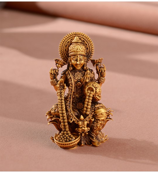 Divine Laxmi Murti in 22K Gold