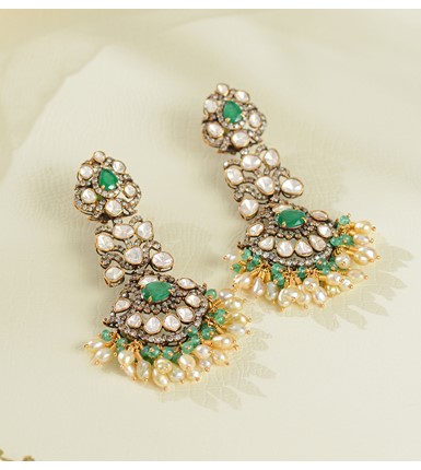 Polki earrings outlet online