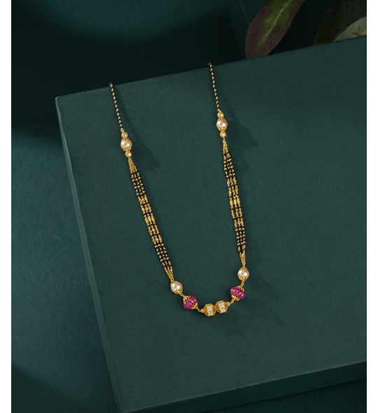 Three Line Gold Mangalsutra