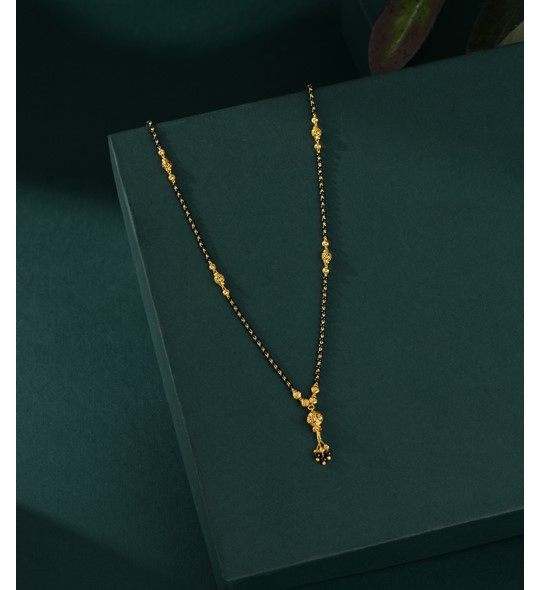 Gold  Mangalsutra With Gold Balls