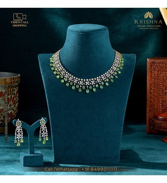 Speckled Diamond Necklace  Sets
