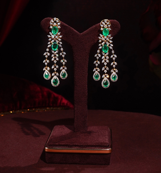 Buy 18Kt Endearing Pearl Drop Diamond Earrings 155VI776 Online from Vaibhav  Jewellers